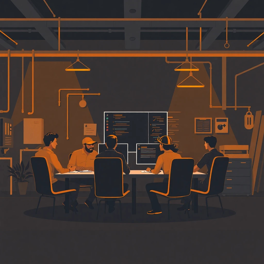 Equipo de desarrolladores colaborando