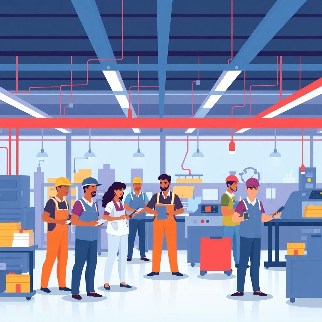 Diversidad en el trabajo de manufactura