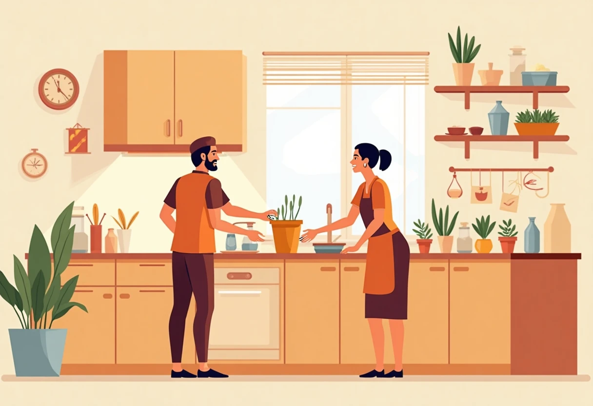 Organized housekeeping environment