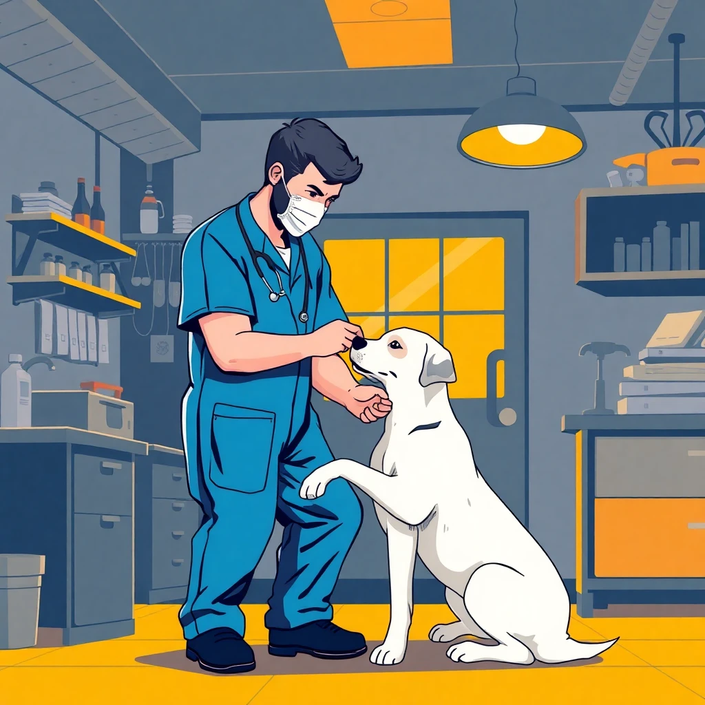 Trabajo de asistente veterinario