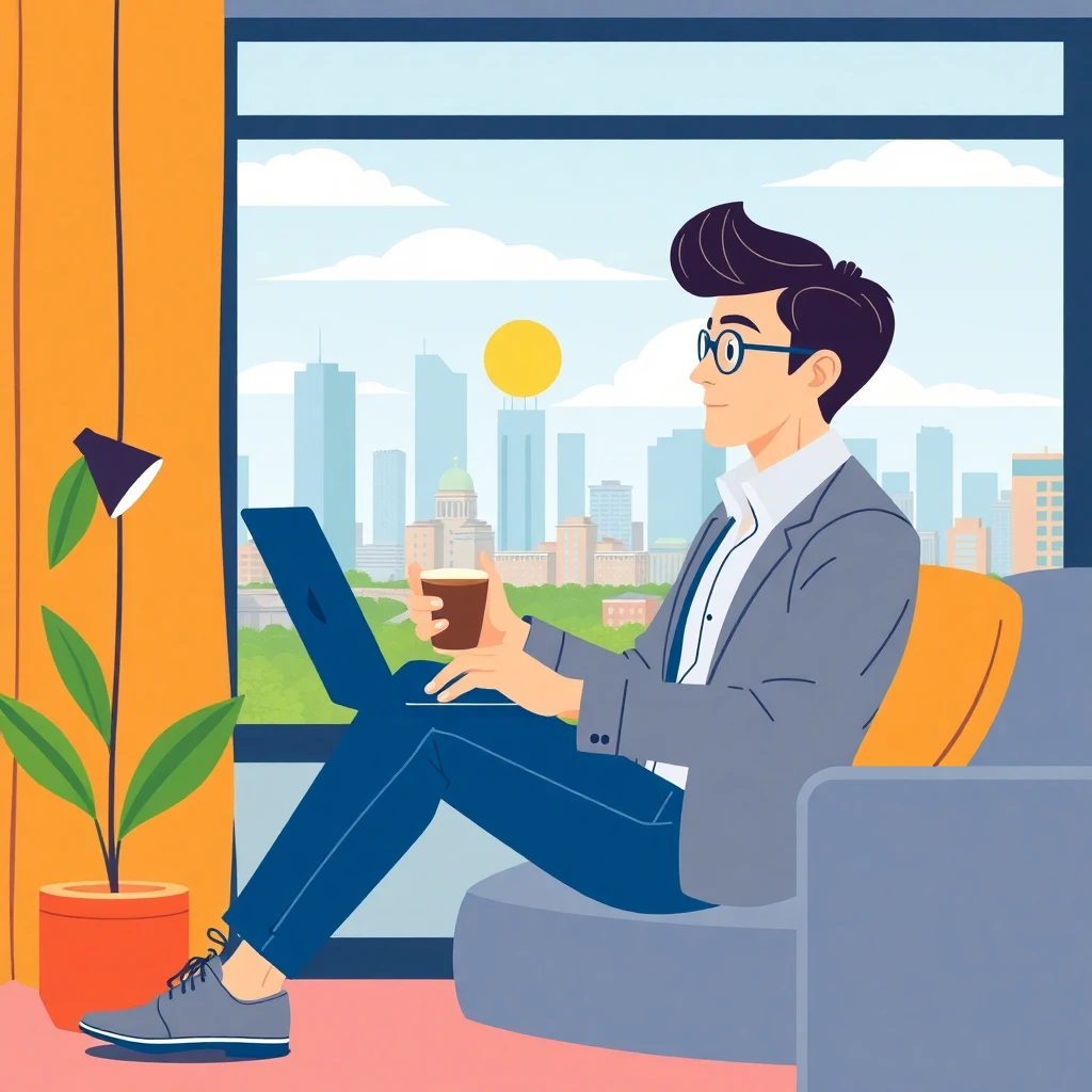 Trabajando desde casa con flexibilidad