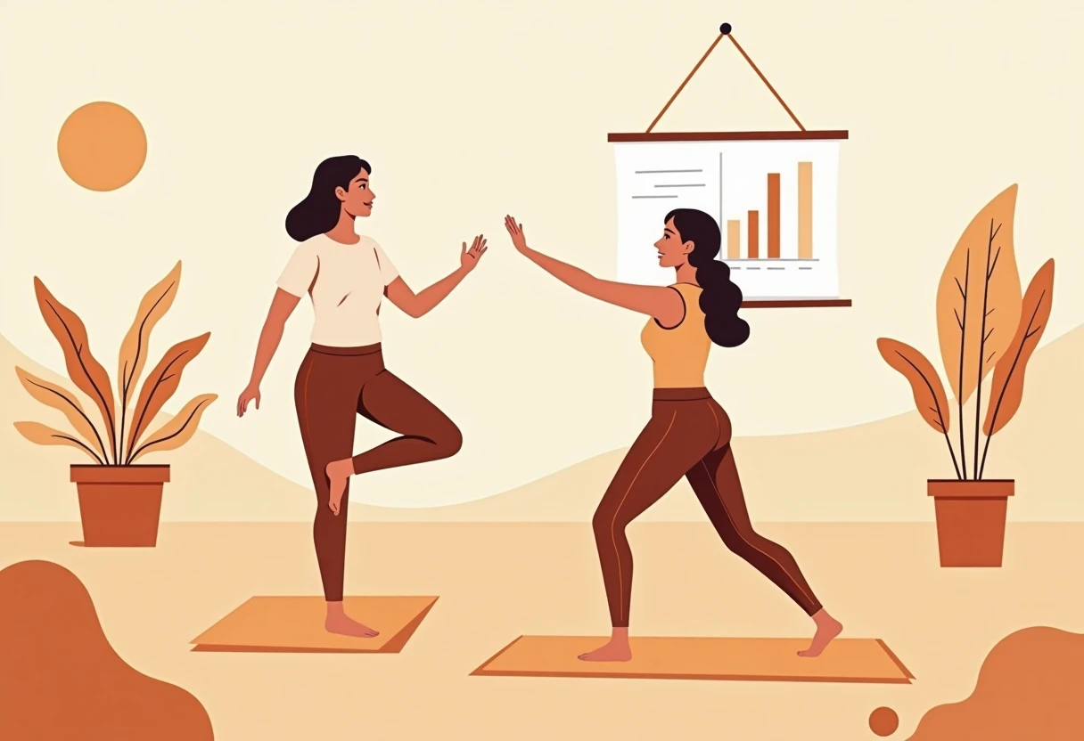 Clase de yoga al aire libre