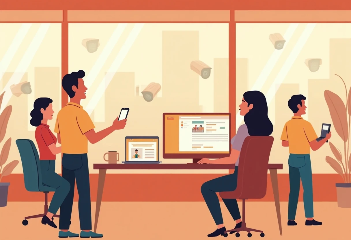 Guardias de seguridad en acción