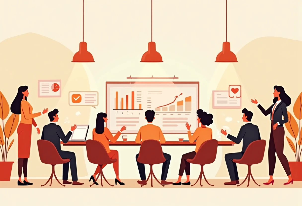 Reunión de estrategia de ventas