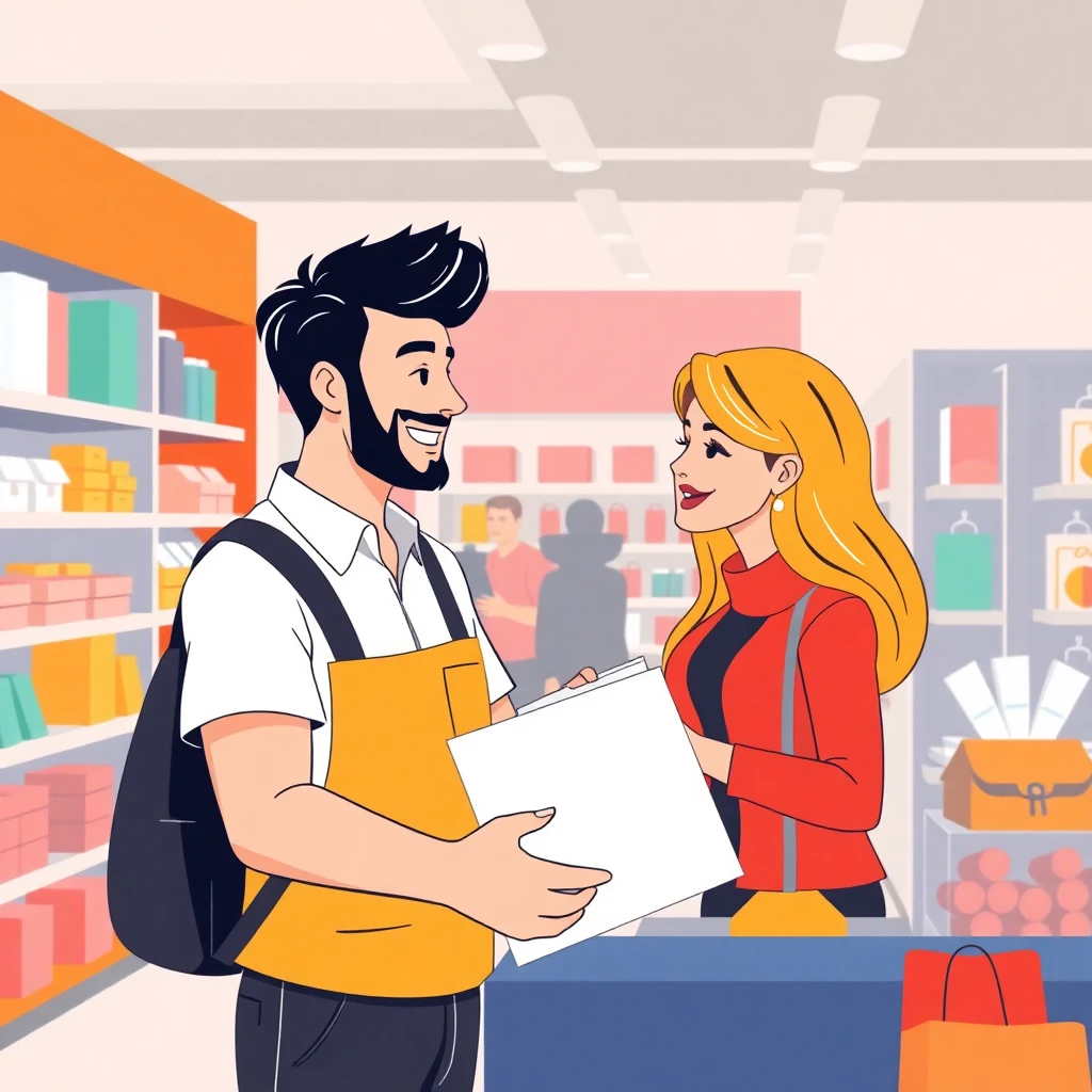 Ambiente amigable en una tienda